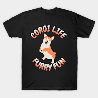 Corgi Life Furry Fun T-Shirt